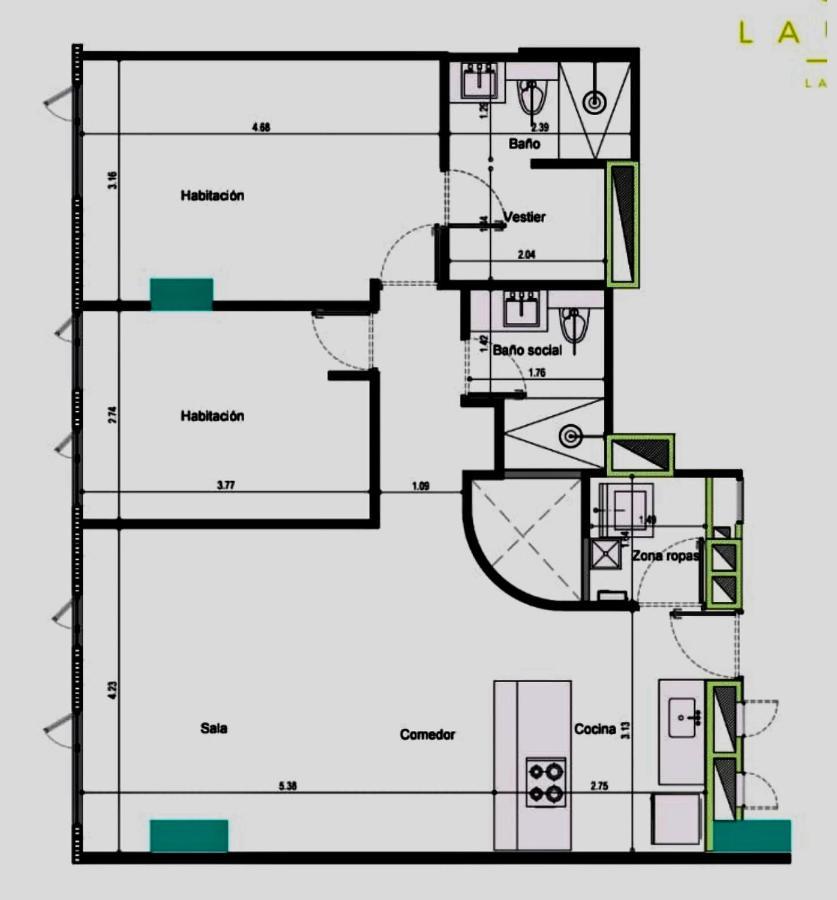 Apartamento Lauret En Laureles Medellín Esterno foto